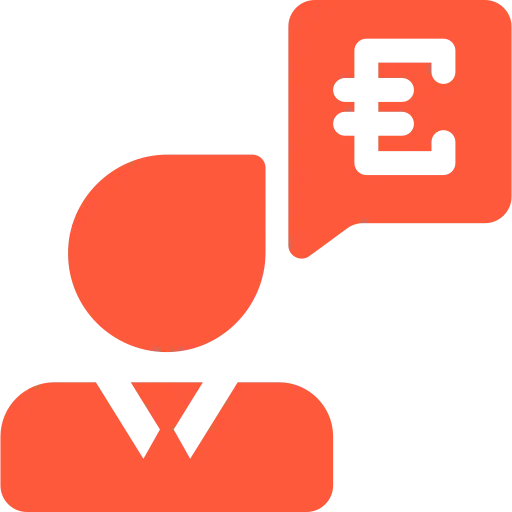 Team Viets - Haushaltsauflösung - Preissymbol für Geschäftsmann